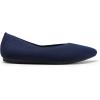 DREAM PAIRS Pointed Toe Flats for Women, Comfortable Dressy Knit Ballet Flats with Arch Support, Women’s Dress Shoes for Work Office Business Casual Travel(Navy)