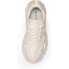 DREAM PAIRS Women Chunky Fashion Sneakers Platform Bold Lace-Up Comfortable Sneakers.(Ivory-bold)