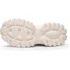 DREAM PAIRS Women Chunky Fashion Sneakers Platform Bold Lace-Up Comfortable Sneakers.(Ivory-bold)