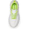 DREAM PAIRS Women Chunky Fashion Sneakers Platform Bold Lace-Up Comfortable Sneakers.(White/Green-bold)