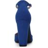 DREAM PAIRS Women’s Coco High Heels Chunky Block Pumps Pointed Closed Toe Ankle Strap Dress Shoes(Royal/Blue)