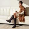 DREAM PAIRS Women’s Faux Fur-Lined Knee High Winter Boots Fall Tall Boots(Trace-wide-calf-brown)