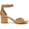 DREAM PAIRS Women’s Heeled Sandals, Chunky Heels, Open Toe Heels, Dressy Pumps Sandals(Nude/Pu)