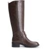 DREAM PAIRS Women’s Knee High Boots, Buckle Riding Boots(Brown-1)