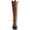 DREAM PAIRS Women’s Knee High Boots, Buckle Riding Boots(Light Brown)