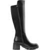 DREAM PAIRS Women’s Knee High Boots, Comfortable Platform Round Toe Stretch Boots for Women(Black)