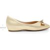 DREAM PAIRS Women’s Low Wedge Dressy Flats, Comfortable Square Toe Rhinestone Wedding Shoes(Gold-metallic)