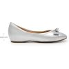 DREAM PAIRS Women’s Low Wedge Dressy Flats, Comfortable Square Toe Rhinestone Wedding Shoes(Silver-metallic)