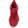 DREAM PAIRS Women’s Platform Chunky Fashion Sneakers Slip on Walking Stylish Lightweight Classic Casual Sneaker(Red)