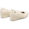 DREAM PAIRS Women’s Wedge Shoes Closed Toe Low Heel Pumps Comfotable Dress Shoes(Beige-pu)