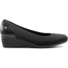 DREAM PAIRS Women’s Wedge Shoes Closed Toe Low Heel Pumps Comfotable Dress Shoes(Black-lycra)
