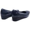 DREAM PAIRS Women’s Wedge Shoes Closed Toe Low Heel Pumps Comfotable Dress Shoes(Navy-pu)