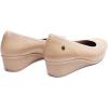 DREAM PAIRS Women’s Wedge Shoes Closed Toe Low Heel Pumps Comfotable Dress Shoes(Nude-pu)