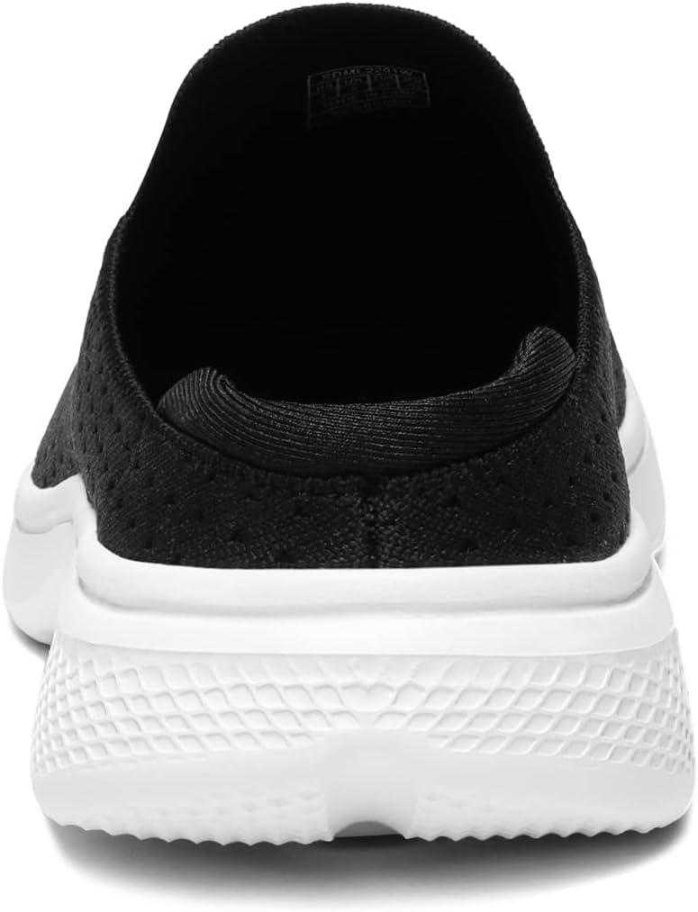 imageDREAM PAIRS Mules for Women Shoes Slip on Sneakers Knit Flats Lightweight Breathable Comfortable Walking ShoesBlack