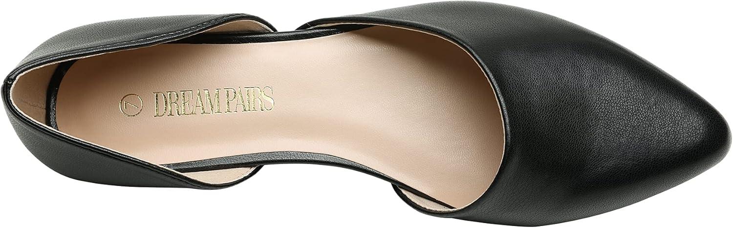 imageDREAM PAIRS Womens Elegant Dressy Flats Shoes Pointed Toe Casual Comfort Slip on Walking Flats for WomenBlack