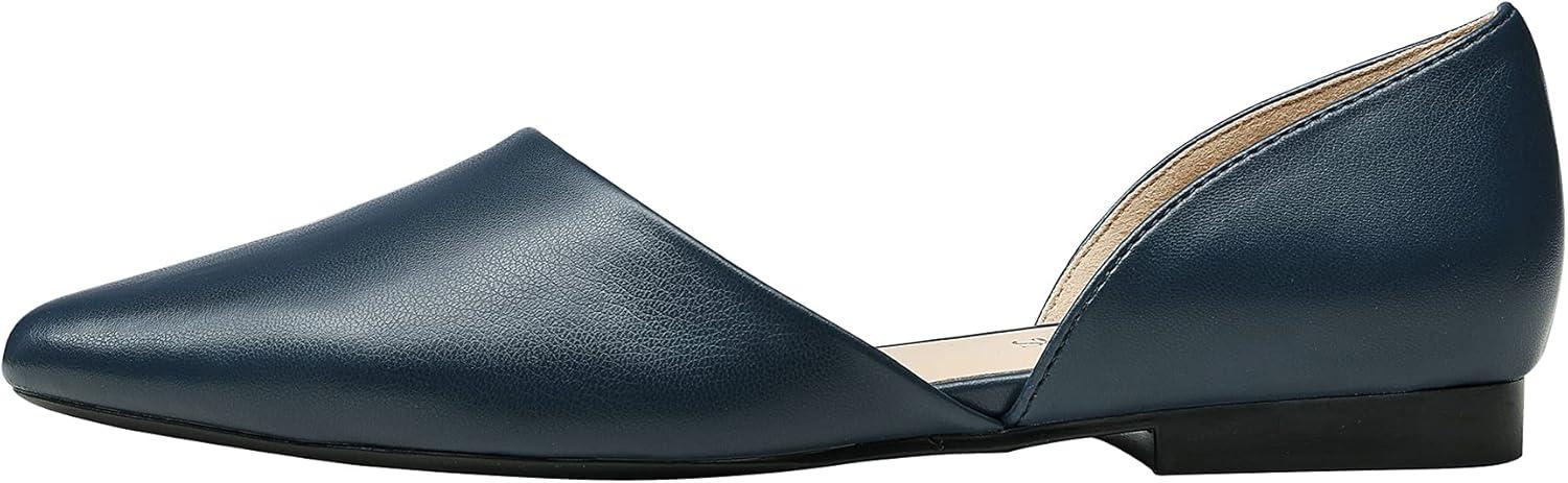 imageDREAM PAIRS Womens Elegant Dressy Flats Shoes Pointed Toe Casual Comfort Slip on Walking Flats for WomenNavy