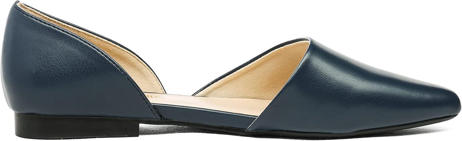 imageDREAM PAIRS Womens Elegant Dressy Flats Shoes Pointed Toe Casual Comfort Slip on Walking Flats for WomenNavy