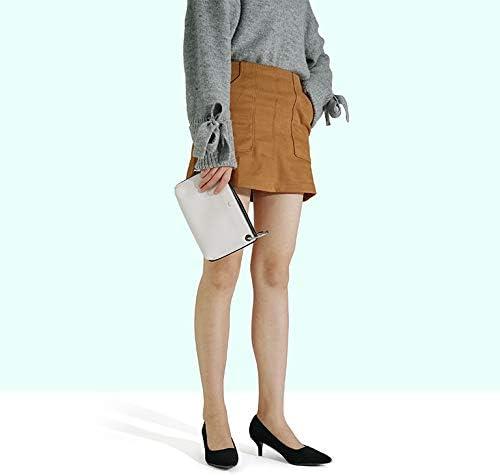 imageDREAM PAIRS Womens Pumps Kitten Heel Pointed Toe Shoes for Women Comfortable Office Work Dress ShoesBlackNubuck