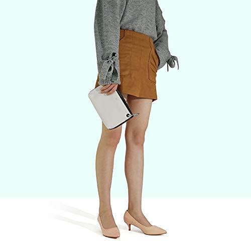 imageDREAM PAIRS Womens Pumps Kitten Heel Pointed Toe Shoes for Women Comfortable Office Work Dress ShoesNude Suede