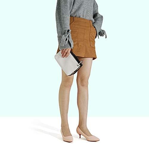 imageDREAM PAIRS Womens Pumps Kitten Heel Pointed Toe Shoes for Women Comfortable Office Work Dress ShoesNudeNubuck