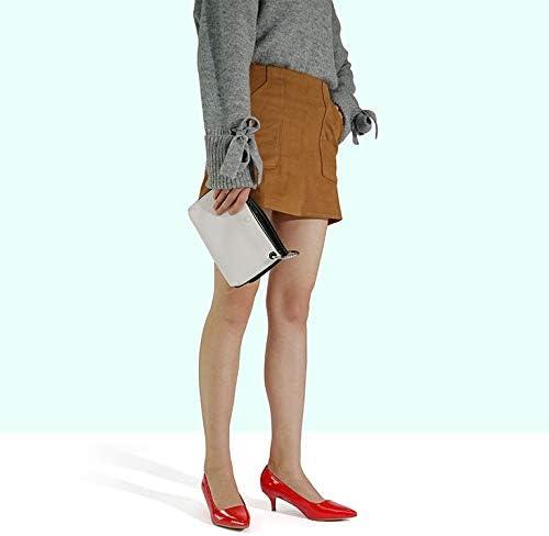 imageDREAM PAIRS Womens Pumps Kitten Heel Pointed Toe Shoes for Women Comfortable Office Work Dress ShoesRedPat