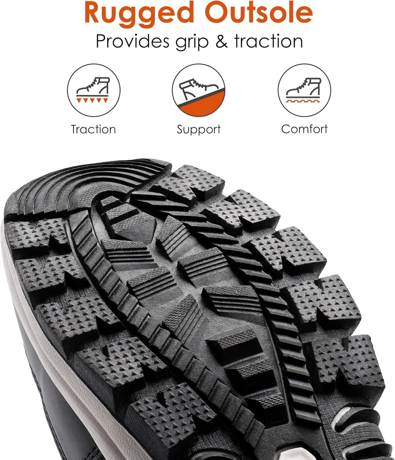 imageDREAM PAIRS Womens Winter Snow Boots Waterproof Lightweight Warm Fashion Janara Mid Calf BootBlack