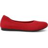 DREAM PAIRS Ballet Flats Shoes for Women, Foldable Knit Women’s Flats with Arch Support, Comfortable Shoes for Women Dressy Casual Work Office(Red)