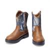 DREAM PAIRS Boys Girls Cowboy Boots Kids Western Riding Mid Calf Boots with Side Zipper (Toddler/Little Kid/Big Kid)(Brown/Camo)