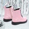 DREAM PAIRS Boys Girls Side Zipper Combat Ankle Boots(Toddler/Little Kid(Pink)