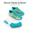 DREAM PAIRS Boys Girls Soccer Cleats Youth Firm Groud Sport Football Cleats with Soccer Socks for Little/Big Kid/Toddler(Mint Green)