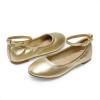 DREAM PAIRS Girls Dress Shoes Girl’s Ballerina Flat Ankle Strap Ballet Flats (Toddler/Little Kid/Big Kid)(Gold-pu)