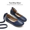 DREAM PAIRS Girls Dress Shoes Girl’s Ballerina Flat Ankle Strap Ballet Flats (Toddler/Little Kid/Big Kid)(Navy)
