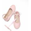 DREAM PAIRS Girls Dress Shoes Girl’s Ballerina Flat Ankle Strap Ballet Flats (Toddler/Little Kid/Big Kid)(Pink)