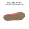 DREAM PAIRS Girls Dress Shoes Girl’s Ballerina Flat Ankle Strap Ballet Flats (Toddler/Little Kid/Big Kid)(Red)