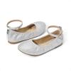 DREAM PAIRS Girls Dress Shoes Girl’s Ballerina Flat Ankle Strap Ballet Flats (Toddler/Little Kid/Big Kid)(Silver/Glitter)