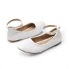 DREAM PAIRS Girls Dress Shoes Girl’s Ballerina Flat Ankle Strap Ballet Flats (Toddler/Little Kid/Big Kid)(White)