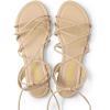 DREAM PAIRS Lace-up Gladiator Sandals Strappy Dressy Summer Flat Sandals for Women(Nude)