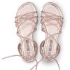 DREAM PAIRS Lace-up Gladiator Sandals Strappy Dressy Summer Flat Sandals for Women(Rose Gold-pu)