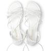 DREAM PAIRS Lace-up Gladiator Sandals Strappy Dressy Summer Flat Sandals for Women(White)