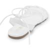 DREAM PAIRS Lace-up Gladiator Sandals Strappy Dressy Summer Flat Sandals for Women(White)