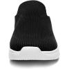 DREAM PAIRS Mules for Women Shoes Slip on Sneakers Knit Flats Lightweight Breathable Comfortable Walking Shoes(Black)