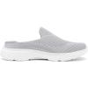 DREAM PAIRS Mules for Women Shoes Slip on Sneakers Knit Flats Lightweight Breathable Comfortable Walking Shoes(Grey)