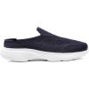 DREAM PAIRS Mules for Women Shoes Slip on Sneakers Knit Flats Lightweight Breathable Comfortable Walking Shoes(Navy-knit)
