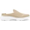 DREAM PAIRS Mules for Women Shoes Slip on Sneakers Knit Flats Lightweight Breathable Comfortable Walking Shoes(Nude)