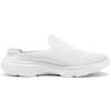 DREAM PAIRS Mules for Women Shoes Slip on Sneakers Knit Flats Lightweight Breathable Comfortable Walking Shoes(White)