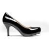 DREAM PAIRS Tiffany Women’s Classic Elegant Versatile Low Stiletto Heel Dress Platform Pumps Shoes(Black/Pat)