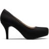 DREAM PAIRS Tiffany Women’s Classic Elegant Versatile Low Stiletto Heel Dress Platform Pumps Shoes(Black/Suede)