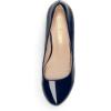 DREAM PAIRS Tiffany Women’s Classic Elegant Versatile Low Stiletto Heel Dress Platform Pumps Shoes(Navy/Pat)