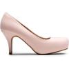DREAM PAIRS Tiffany Women’s Classic Elegant Versatile Low Stiletto Heel Dress Platform Pumps Shoes(Pink/Suede)