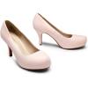 DREAM PAIRS Tiffany Women’s Classic Elegant Versatile Low Stiletto Heel Dress Platform Pumps Shoes(Pink/Suede)